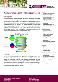 Produktblatt Mischvorrichtung mit Strömungsumkehrer