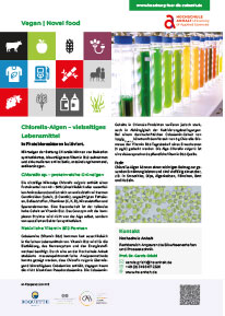 Chlorella-Algen – vielseitiges 
Lebensmittel