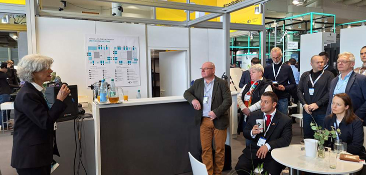 VertreterInnen der Kooperationsbörse Barleben besuchten auch dieses Jahr die Innovationen auf dem Sachsen-Anhalt Stand